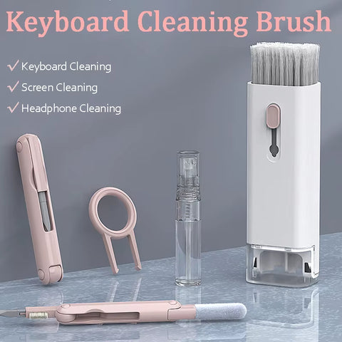 7 in 1 Electronic Cleaner Kit Laptop Keyboard Airpod Clean Multi-Function with Keycap Puller Bottle for Iphone Macbook Earbuds